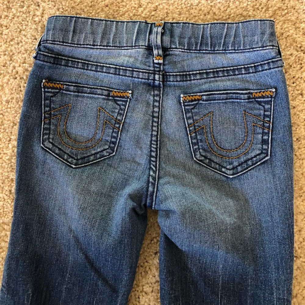Girls True Religion Casey Skinny Distressed Jean